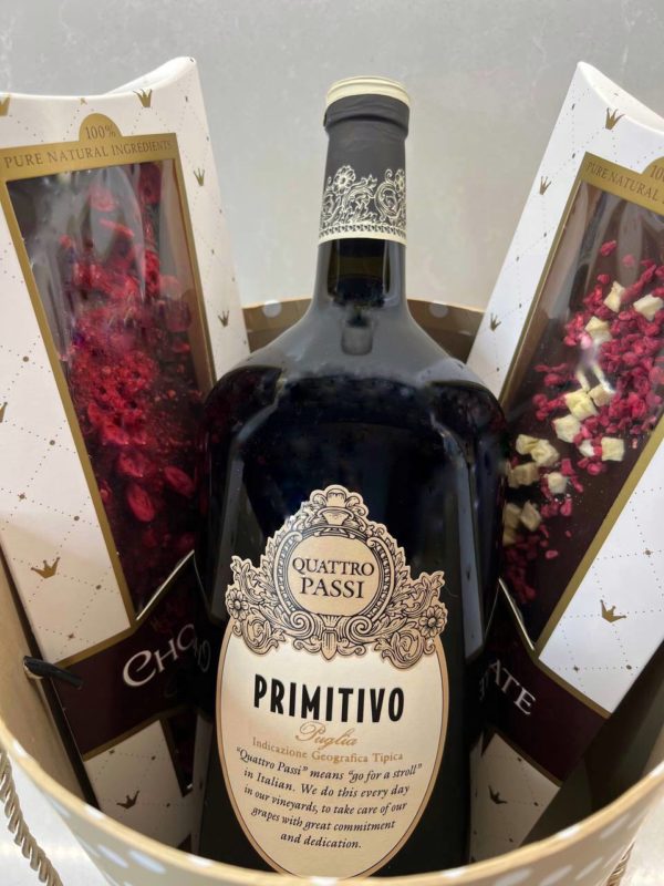 prosecco "primitivo" a mléčná čokoláda